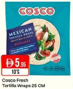 West Zone Supermarket Cosco Fresh Tortilla Wraps 25 CM offer