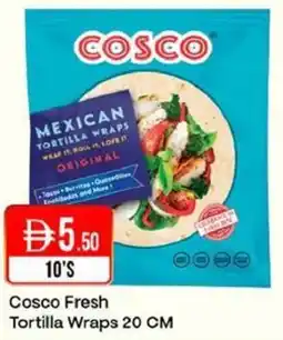 West Zone Supermarket Cosco Fresh Tortilla Wraps 20 CM offer