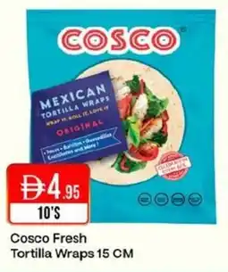 West Zone Supermarket Cosco Fresh Tortilla Wraps 15 CM offer