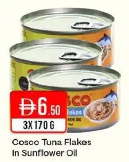West Zone Supermarket Cosco Tuna Flakes In Sunflower Oil offer