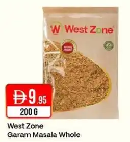 West Zone Supermarket West Zone Garam Masala Whole offer