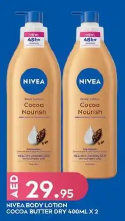 West Zone Supermarket Nivea body lotion cocoa butter dry offer