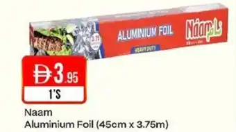 West Zone Supermarket Naam aluminium foil offer