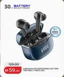 Lulu Hypermarket Cellularline bt earphones key pro offer