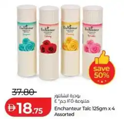 Lulu Hypermarket Enchanteur talc assorted offer