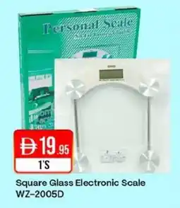 West Zone Supermarket Square Glass Electronic Scale WZ-2005D offer