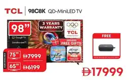 Emax Tcl 98c8k qd-miniled tv 98" offer