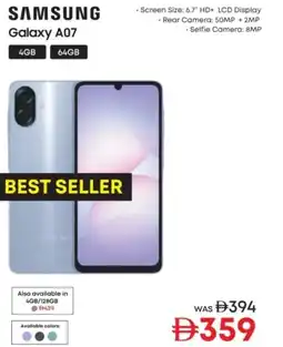 Emax Samsung galaxy a07 offer