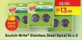 Lulu Hypermarket Scotch-Brite Stainless Steel Spiral offer