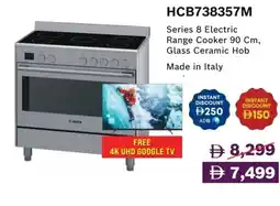 Emax HCB738357M Series 8 Electric Range Cooker offer