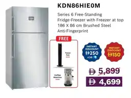 Emax KDN86HIEOM Series 6 Free-Standing Fridge-Freezer with Freezer offer