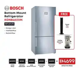 Emax Bosch Bottom Mount Refrigerator KGN86A131M offer