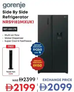 Emax Gorejne Side By Side Refrigerator NRS9182MXUK1 offer
