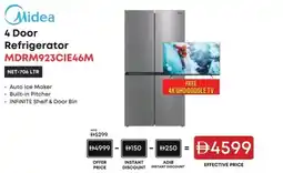 Emax Midea 4 Door Refrigerator MDRM923CIE46M offer