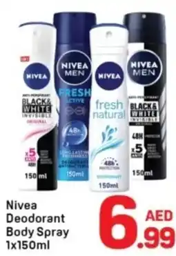 Day To Day Nivea Deodorant Body Spray offer
