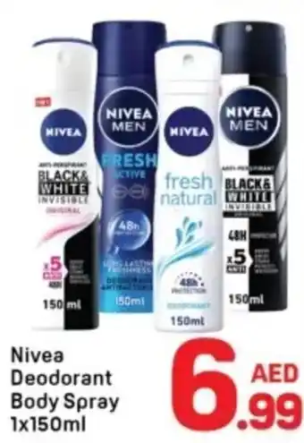 Day To Day Nivea Deodorant Body Spray offer