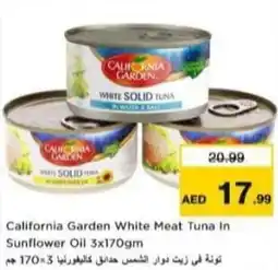 Nesto California Garden White Meat Tuna In Sunflower Oil offer