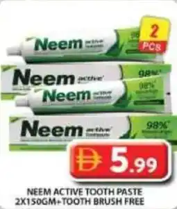 Grand Hyper Market Neem active tooth paste +tooth brush free offer