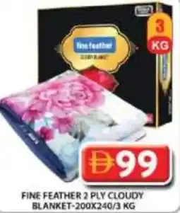 Grand Hyper Market Fine feather 2 ply cloudy blanket-200x240 offer