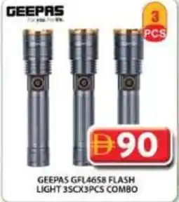 Grand Hyper Market Geepas gfl4658 flash light combo offer
