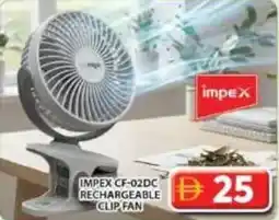 Grand Hyper Market Impex cf-02dc rechargeable clip fan offer