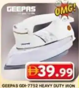 Grand Hyper Market Geepas gdi-7752 heavy duty iron offer