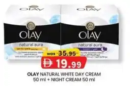 KM Trading Olay natural white day cream + night cream offer