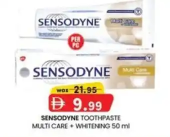 KM Trading Sensodyne toothpaste multi care+whitening offer