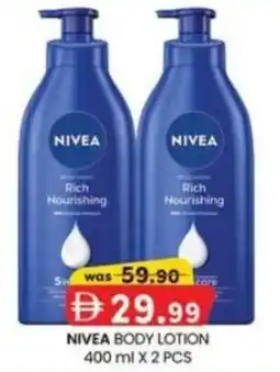 KM Trading Nivea body lotion offer