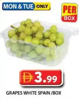 Grand Hyper Market Grapes white spain/box offer