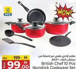 Kenz Hypermarket British Chef Nonstick Cookware Set offer