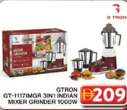 Grand Hyper Market GTRON GT-1117IMGR 3-in-1 Indian Mixer Grinder, 1000 W offer