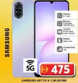 Grand Hyper Market Samsung A07 5G 4/128 GB IND offer