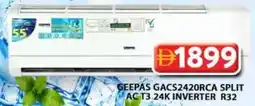 Grand Hyper Market GEEPAS GACS2420RCA SPLIT AC T3 24K INVERTER R32 offer