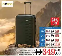 Nesto Ndora PP 4Wheel Hard Trolley offer