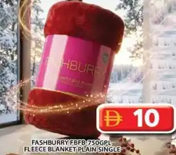 Grand Hyper Market Fashburry FBFB-750GPL fleece blanket plain single offer