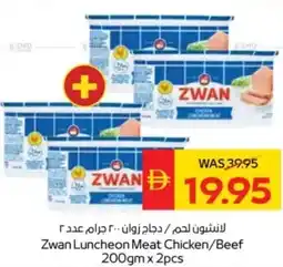 Abu Dhabi Coop Zwan Luncheon Meat Chicken/Beef offer