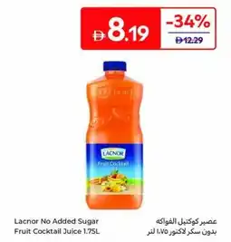 Carrefour Lacnor No Added Sugar Fruit Cocktail Juice offer