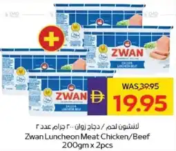 Abu Dhabi Coop Zwan Luncheon Meat Chicken/Beef offer