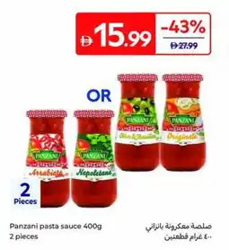Carrefour Panzani pasta sauce offer
