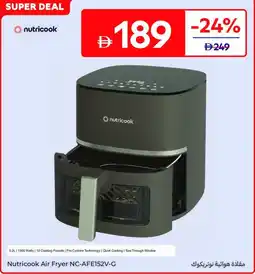 Carrefour Nutricook Air Fryer NC-AFE152V-G offer