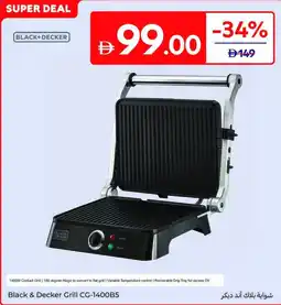 Carrefour Black & Decker Grill CG-1400B5 offer