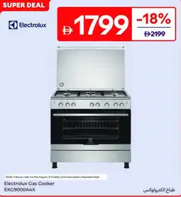 Carrefour Electrolux Gas Cooker EKG9000A4X offer
