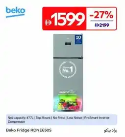 Carrefour Beko Fridge RDNE650S offer