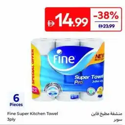 Carrefour Fine Super Kitchen Towel 3ply offer
