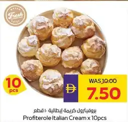 Abu Dhabi Coop Profiterole italian cream offer