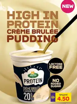 Abu Dhabi Coop Crème brulée flavour pudding offer