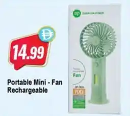Almaya supermarket Portable Mini - Fan Rechargeable offer