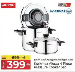 Kenz Hypermarket Korkmaz Alessa Pressure Cooker Set offer
