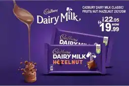 Hashim Hypermarket Cadbury Dairy Milk Classic, Fruit & Nut, or Hazelnut offer